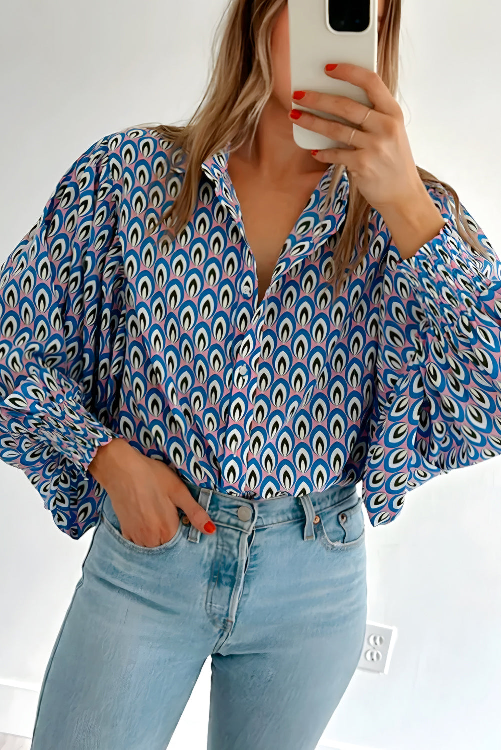 Shirt with abstract print 